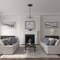 Ekena Millwork Amelia Ceiling Medallion (Fits Canopies up to 2 3/8"), 19 5/8"OD x 3/4"P, Root Beer Crackle CM20AMRBC - alternate 4